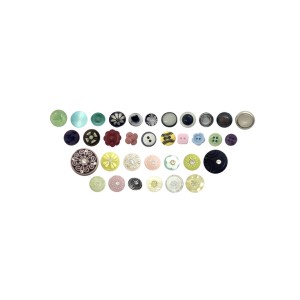 꽃모양 조각단추